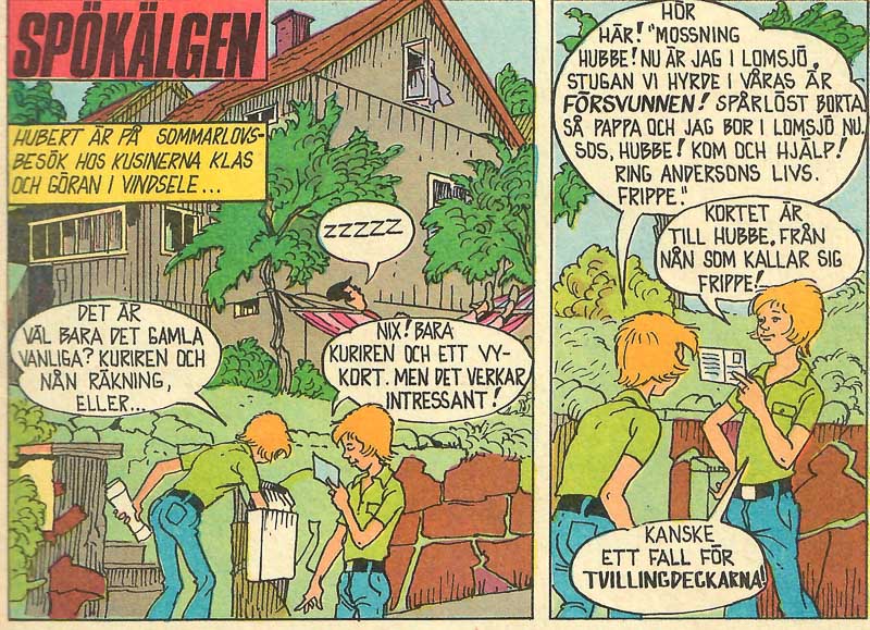 Skaparbubblor Fäbodsmysteriet 1973 Nr 1 Titelsida